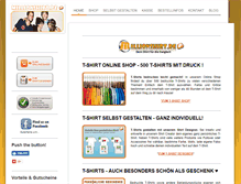Tablet Screenshot of millionshirt.de